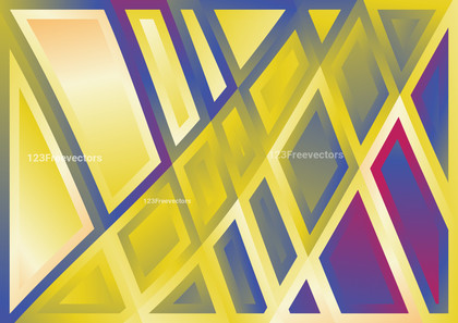 Pink Blue and Yellow Abstract Geometric Background Vector