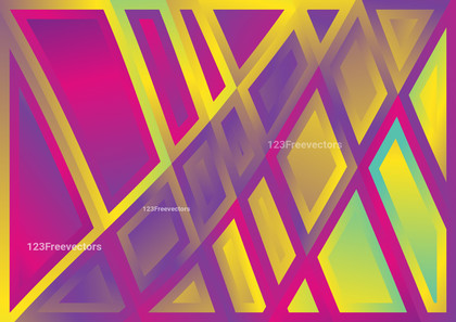 Pink Purple and Yellow Geometric Background Illustrator