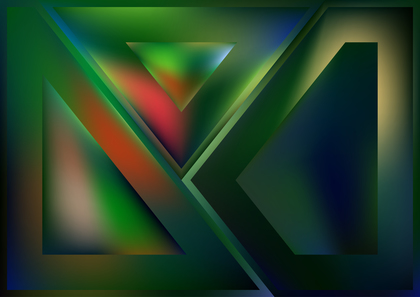 Abstract Geometric Red Green and Blue Background
