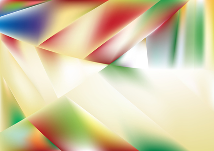 Geometric Abstract Red Green and Blue Background Vector Graphic