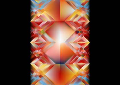 Abstract Red Orange and Blue Geometric Background