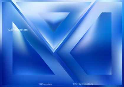 Shiny Blue and White Geometric Background Graphic
