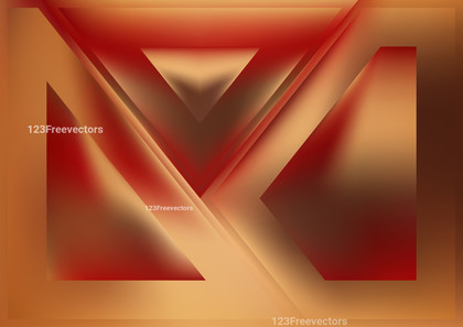 Geometric Abstract Shiny Red and Brown Background Illustration