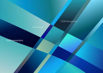Blue Gradient Geometric Background Design