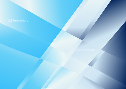 Abstract Blue and White Gradient Geometric Shapes Background Vector Illustration