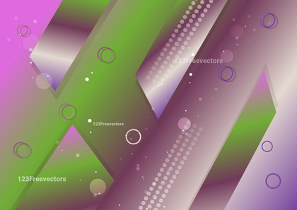 Purple and Green Abstract Gradient Geometric Shapes Background Illustrator