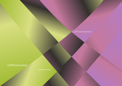 Purple and Green Abstract Gradient Modern Geometric Shapes Background Image