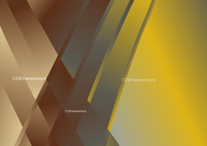 Geometric Shapes Yellow and Brown Gradient Background Design