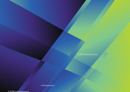 Purple Blue and Green Gradient Geometric Shapes Background