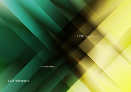 Black Green and Yellow Fractal Stripes Background