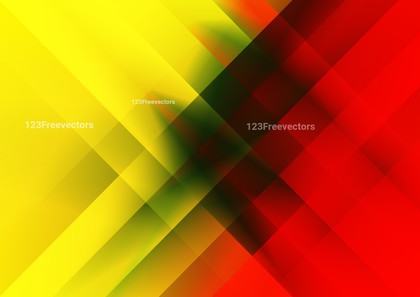 Red Yellow and Green Fractal Stripes Modern Background Design