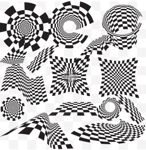 Checkered Vector Design Element Vector Pack