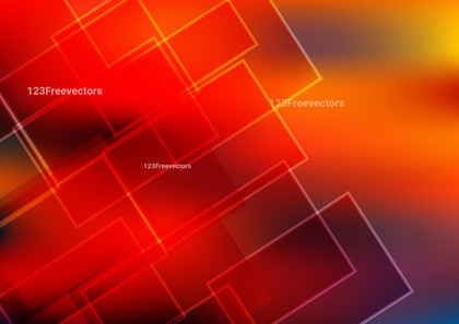 Abstract Red Orange and Blue Square Background Graphic