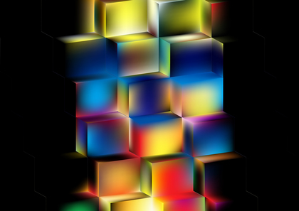 Abstract Cool 3D Square Cube Background