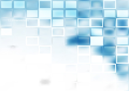 Blue and White 3D Cube Background Vector Illustration
