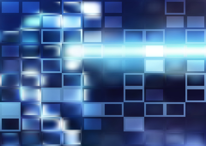 Abstract Blue and White Cube Blocks Background Vector Art