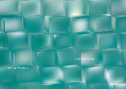 Abstract Blue and White 3D Square Cube Background Image