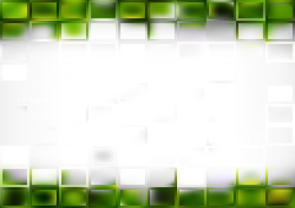 Abstract Green and White Square Cube Background