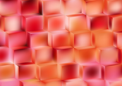 Pink and Orange 3D Cube Background