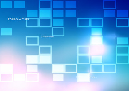 Pink Blue and White 3D Square Cube Background