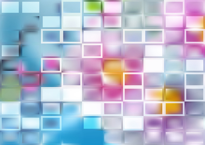 Pink Blue and Orange 3D Square Cube Background