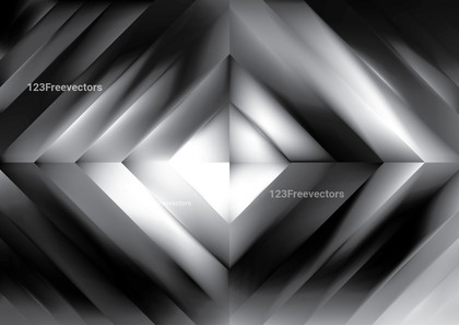 Black and White Rhombus Geometric Background