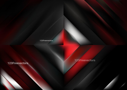 Red Black and White Concentric Rhombus Geometric Background Vector Image
