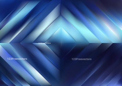 Blue and White Rhombus Background Vector Illustration