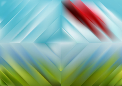 Abstract Red Green and Blue Concentric Rhombus Geometric Background