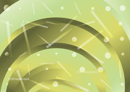 Abstract Green and Yellow Circle Background