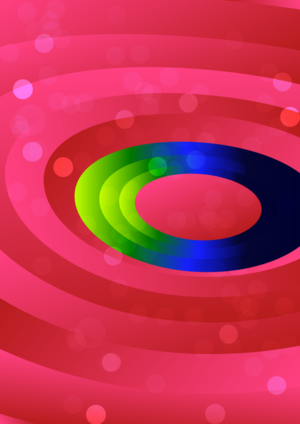 Abstract Blue Pink and Green Circle Background Illustration