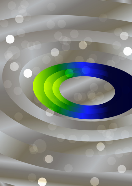 Brown Blue and Green Circles Background