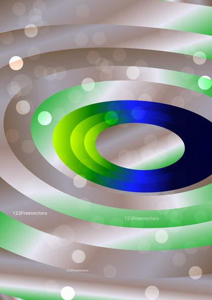 Brown Blue and Green Circle Shapes Background