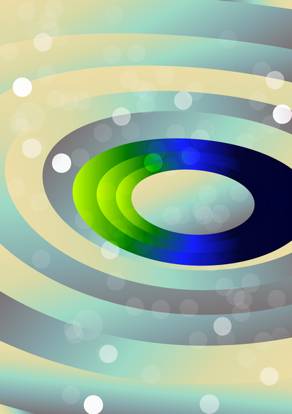 Brown Blue and Green Circles Background Vector Image