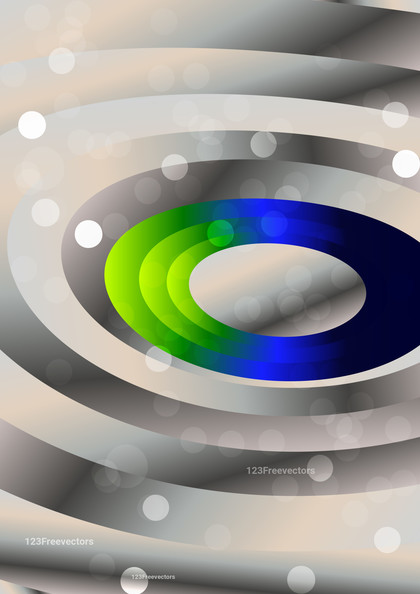 Abstract Brown Blue and Green Circle Background Vector Illustration