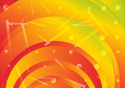 Abstract Green Orange and Pink Circle Shapes Background