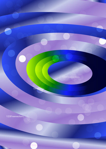 Abstract Purple Blue and Green Circle Shapes Background Vector Image