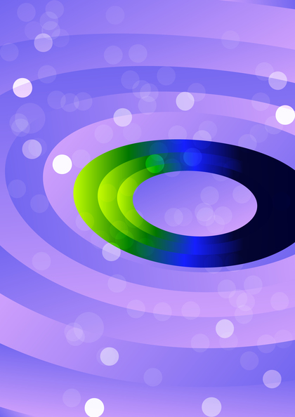 Abstract Purple Blue and Green Circle Shapes Background