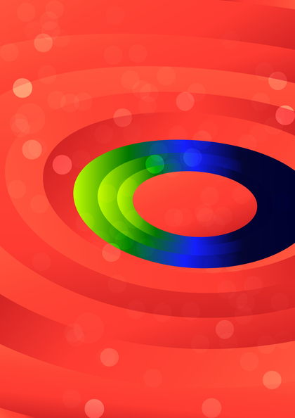 Red Green and Blue Circle Shapes Background