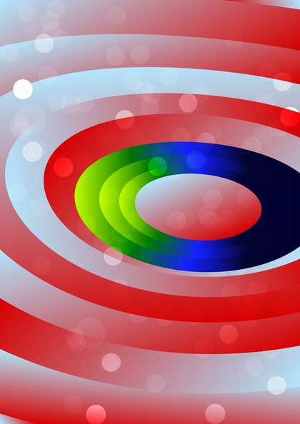 Red Green and Blue Circle Background Vector Illustration