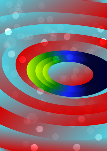 Red Green and Blue Circle Shapes Background Vector