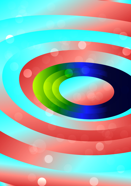Abstract Red Green and Blue Circles Background Illustration