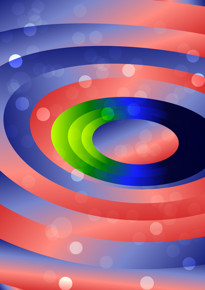 Abstract Red Green and Blue Circle Shapes Background Graphic