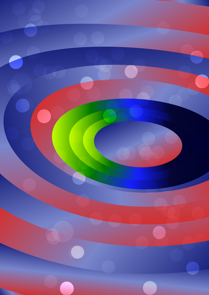 Abstract Red Green and Blue Circle Background