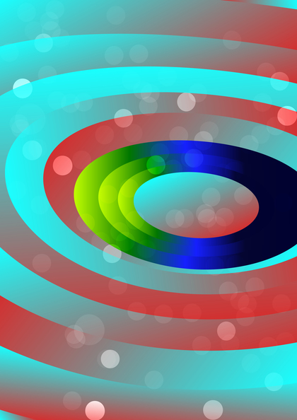 Abstract Red Green and Blue Circles Background