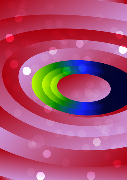 Abstract Red Green and Blue Circle Shapes Background