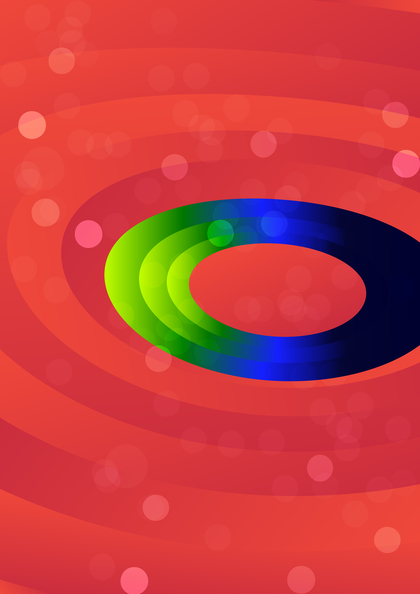 Red Green and Blue Abstract Circle Background