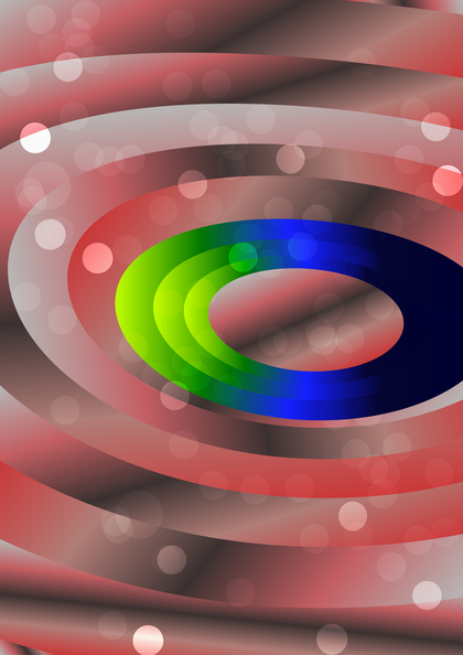 Red Green and Blue Abstract Circles Background