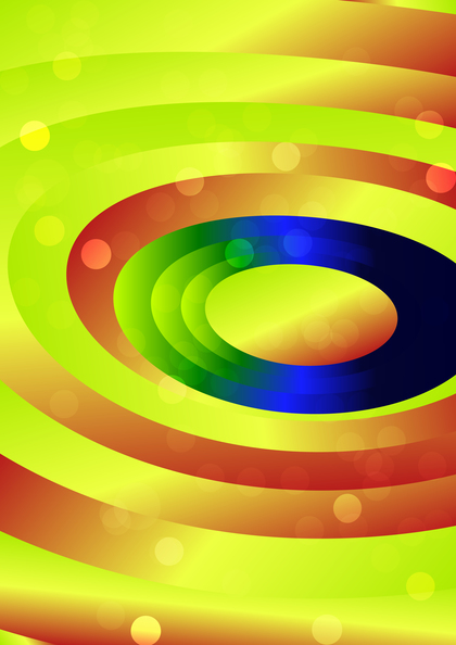 Abstract Red Green and Blue Liquid Fluid Concentric Circles Background Vector Eps