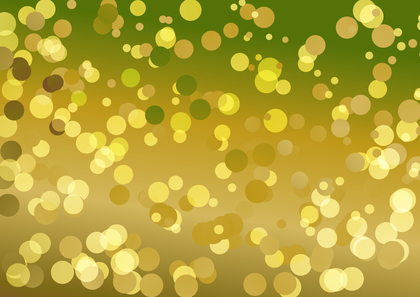 Abstract Green and Gold Circle Background